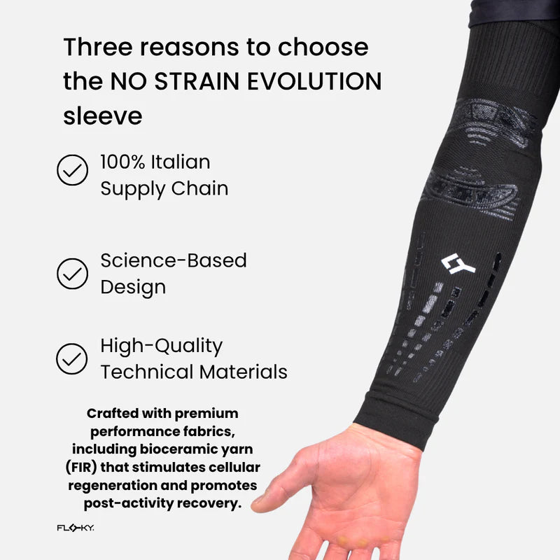 Floky Armsleeve Evolution No Strain Zwart 2 Stuks