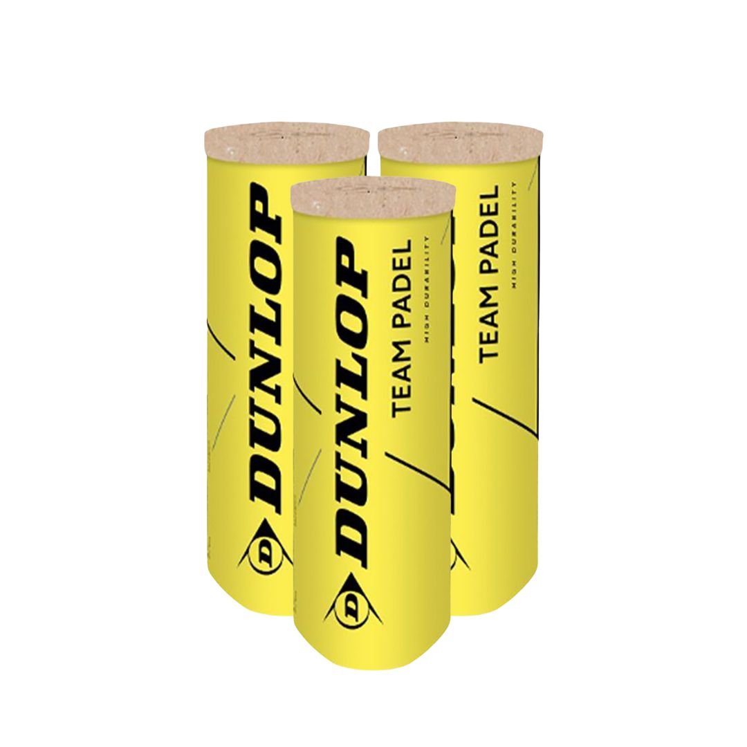 Dunlop TEAM Padel Ballen 3x 3 Stuks