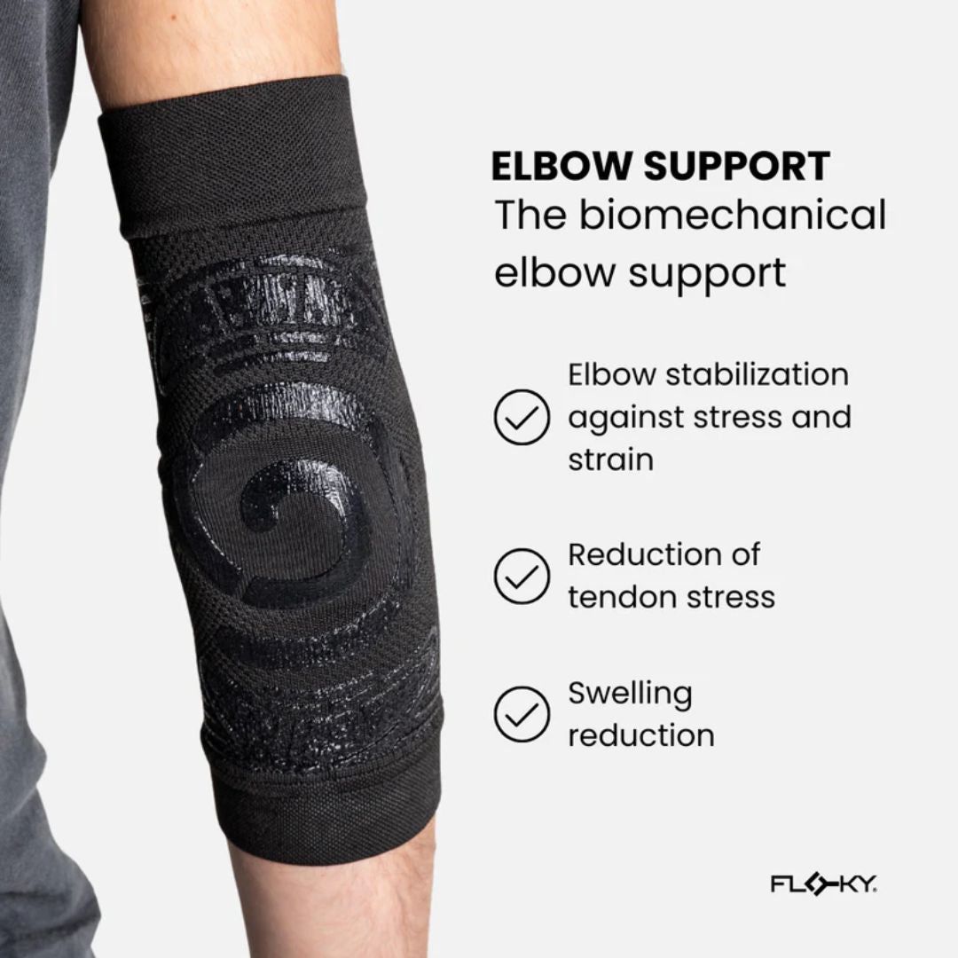 Floky Support Elleboogbrace Zwart