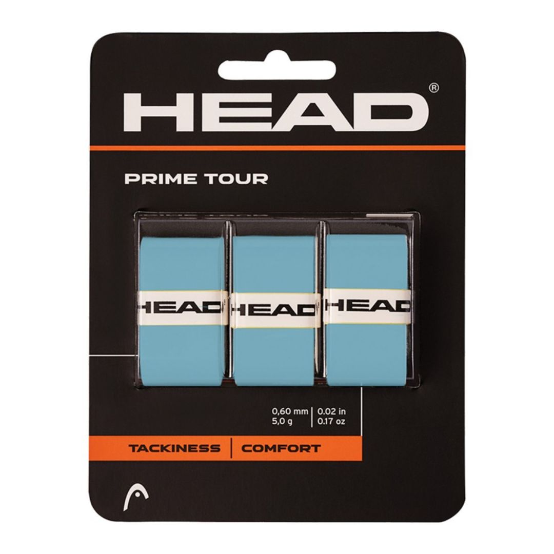 Head PRIME TOUR Overgrips Blauw 12x3 Stuks Voordeelverpakking