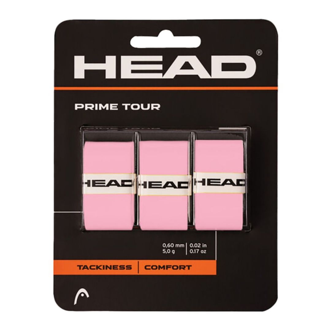 Head PRIME TOUR Overgrips Roze 12x3 Stuks Voordeelverpakking
