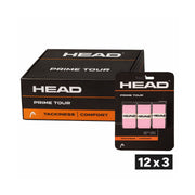 Head PRIME TOUR Overgrips Roze 12x3 Stuks Voordeelverpakking