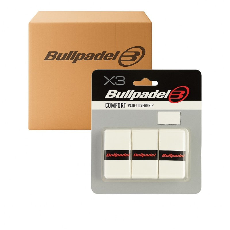 Bullpadel COMFORT Overgrips Wit 12x 3 Stuks Voordeelverpakking